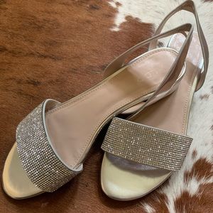 ALDO glitter sandals with heel strap